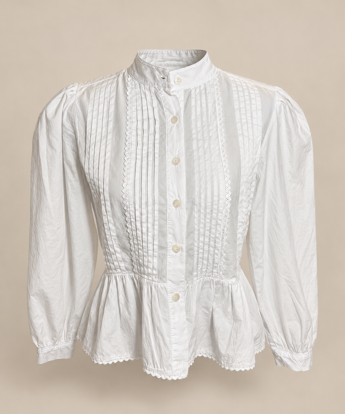 Blusa Victoriana Blanca RYRTEEN, vista de producto