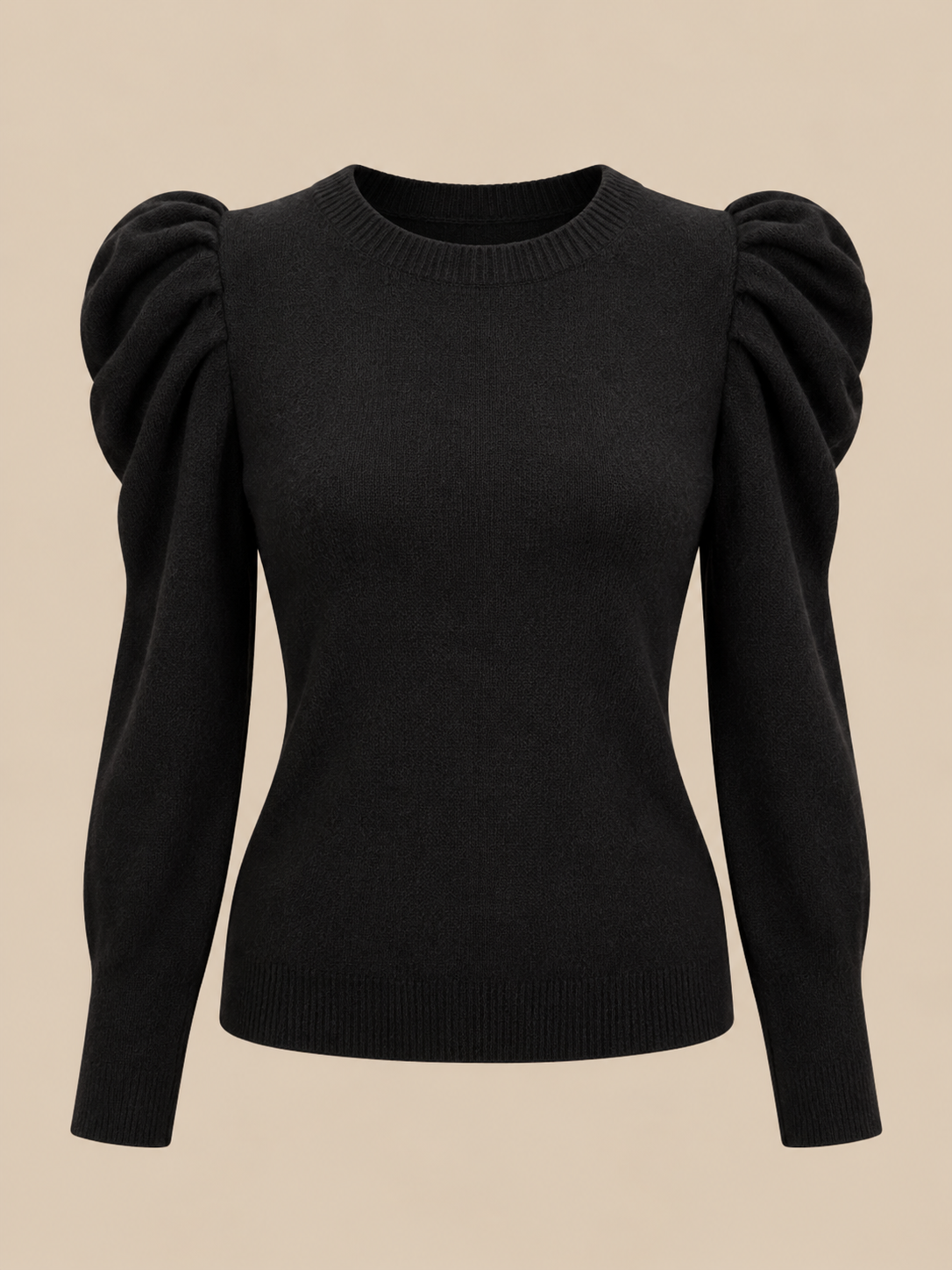 Jersey negro con mangas abullonadas RYRTEEN, vista de producto